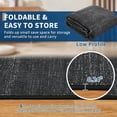 thumbnail image 2 of Memoryfield 8' x 10' Modern Area Rug, Washable Floor Cover, Non-Slip, Stain-Resistant Low-Pile Carpet for Living Room, Bedroom, Dining Room, Black, 2 of 6