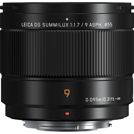 Panasonic LUMIX Micro Four Thirds Camera Lens, Leica DG SUMMILUX 9mm F1.7 ASPH, Large Aperture, Video Performance, H-X09