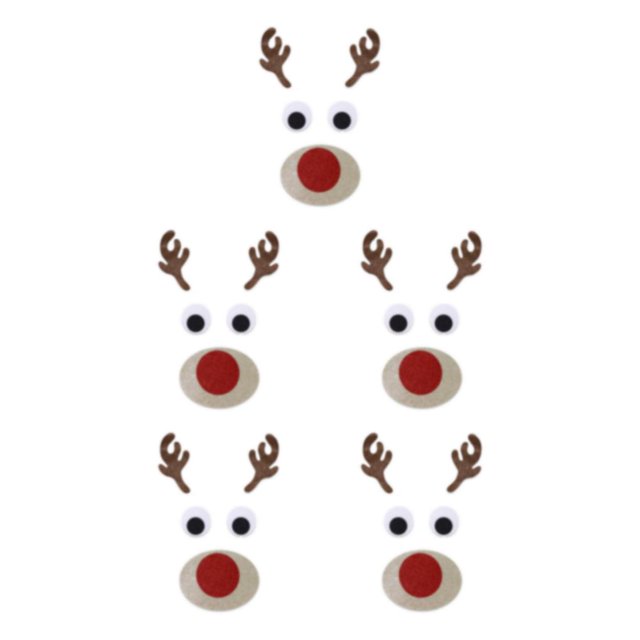 Wweixi Cute Christmas Window Sticker To Add Cheer To Any Room Wide Application Christmas Window Stickers Elk head 5Set