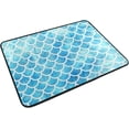 thumbnail image 2 of SKYSONIC Doormat Blue Mermaid Scales Lightweight Non Slip Indoor Outdoor Entryway Rugs Floor Mat for Bathroom Kitchen Entrance 23.6 x 15.7 inches, 2 of 5