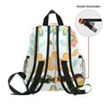 thumbnail image 5 of FORMRS School Backpack with Front Zippered Pocket 12" Student Travel Daypack, Orange Retro Flower, 5 of 6