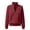 Brick Red, variant on JFGHDG Women Half Zip Oversized Sweatshirts Long Sleeve Solid Color Drop Shoulder Fleece Workout Pullover White L