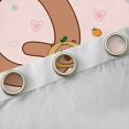 thumbnail image 4 of Erosebridal Brown Capybara Kid Black Out Curtains, Initial Q Letter Curtains Pack of 2 (42x63 Each), 4 of 6