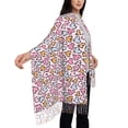 thumbnail image 4 of Honeii love heart Print Scarf Oversized Scarf Tassel Fall Winter Thick Scarf Warm Shawl Women,Women's Scarves & Wraps, 4 of 8