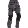 thumbnail image 2 of Men’s Heavy Duty Work Pants – Cordura Reinforced Knees, Multi‑Pocket Utility Cargo Trousers for Construction & Safety, 2 of 5
