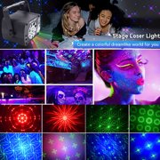 DJ light Disco party light USB 8pin multi pattern remote control sound controlled strobe light Starry sky projection light Home atmosphere light Karaoke Club Camping Decoration light