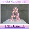 thumbnail image 2 of Fwttom Light Up Letters, Marquee Light Up Letters Sign for Night Light Wedding/Birthday Party Battery Powered Christmas Lamp Home Bar, 2 of 4