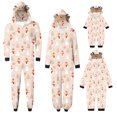 thumbnail image 4 of Odeerbi Matching Family Christmas Pajamas Sets Parent-Child Warm Hooded Jumpsuit Set Xmas Printed Home Wear Loungewear Sleepwear Jammies for Dad, 4 of 7