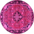 thumbnail image 1 of Ahgly Company Indoor Round Persian Pink Traditional Area Rugs, 3' Round, 1 of 4