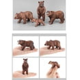 thumbnail image 2 of Conjunto de juguete modelo de oso de simulación de plástico, juguete de aprendizaje de ciencia naturaleza temprana para niñ Yotijar Juguete animal figurines, 2 of 10