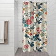 thumbnail image 2 of Pioneer Flower Floral Print Pattern Shower Curtain 36"x72" ,Bathroom Decorative Shower Curtains Set with 12 Hooks,Modern Waterproof Washable Shower Curtain, 2 of 6