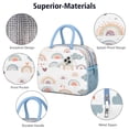 thumbnail image 4 of Lunch Bag with Front Pocket for Women Men,Lunch Box for for Work Picnic (Rainbow Cartoon (2)2), 4 of 7