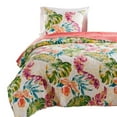 thumbnail image 3 of Benjara Aulne 2 Piece Twin Quilt Set with Leaf Print, Multicolor, 3 of 5