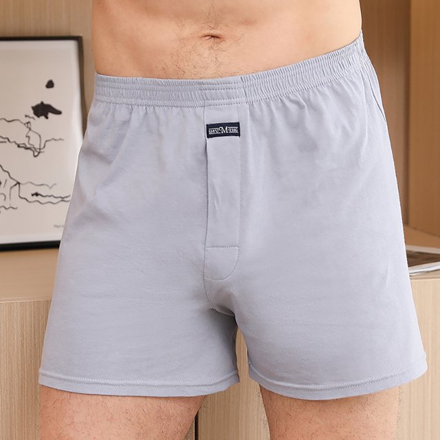Pantalones cortos de pijama 100% de algodón para hombre, pantalones cortos de cintura liso elástico, pantalones cortos informales transpirables con entrepierna 3D, ropa de dormir para hombre