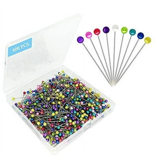 Casewin 250 PCS Sewing Pins for Fabric, Straight Pins with Colored Ball  Glass Heads Long 1.5inch, Quilting Pins for Dressmaker, Jewelry DIY  Decoration, Craft and Sewing Project (Colorful) 