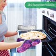 thumbnail image 7 of 2 Pack Pot Holders for Kitchen Heat Resistant Hot Pads Sets for Cooking Baking Lavender Bohemian Pattern, 7 of 7