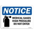 thumbnail image 1 of SignMission OS-NS-A-1218-L-15953 12 x 18 in. OSHA Notice Sign - Medical Gases High Pressure, 1 of 1