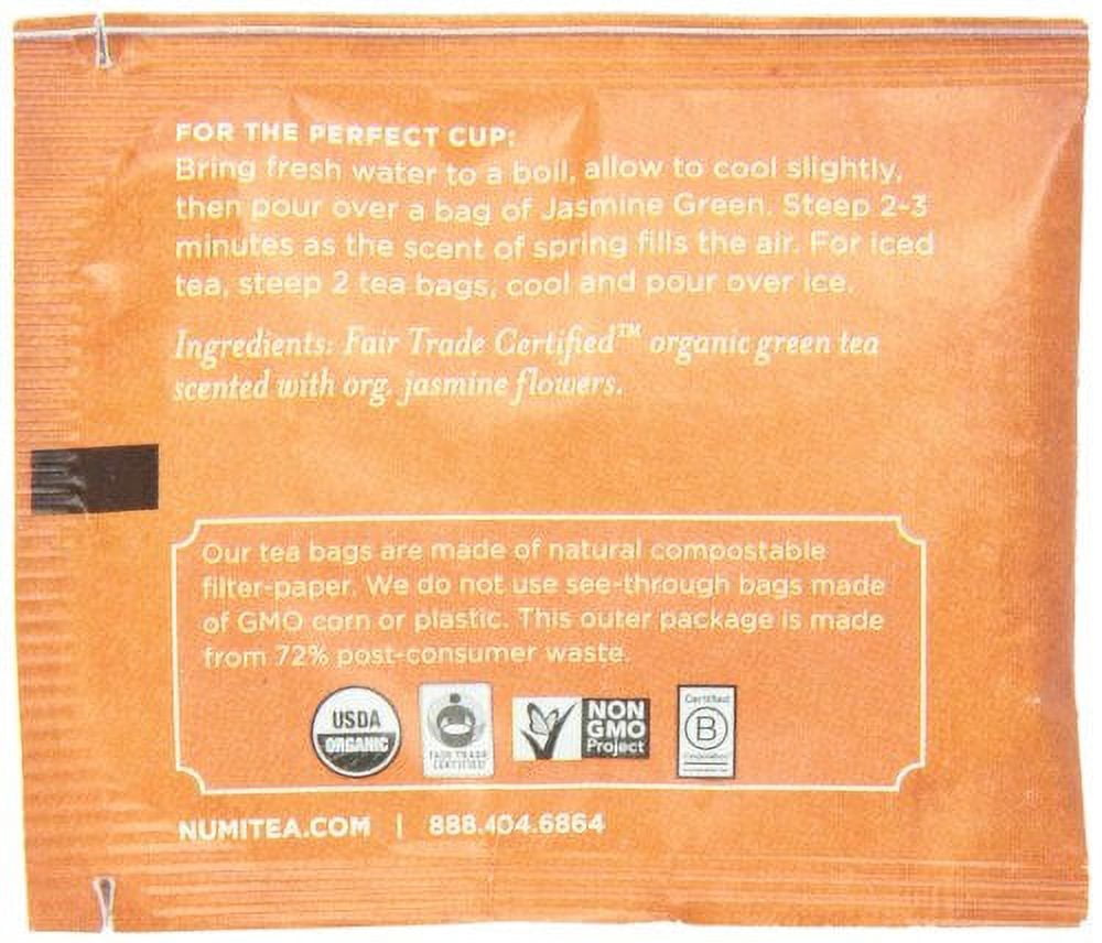 (Price/Case)Numi Organic Tea 30108 Jasmine Green Tea 1-.73 Pound