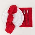 Efavormart 5 Pack Red Premium Scuba Cloth Napkins, WrinkleFree