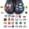 thumbnail image 2 of Venta caliente 1 eslogan inspirador jibbitz zapatos de cuero de cocodrilo encanto de color accesorios zuecos sandalias alfileres decorados regalos para niños y niños, 2 of 4