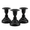 Black, variant on AKOEOISU Matte Black Metal Candle Holders Set of 3 for Pillar & LED Flameless Candles, Decorative for Table, Fireplace, Living Room & Home Decor