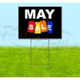 thumbnail image 1 of May Sale Tag (18" x 24") Yard Sign, Includes Metal Step Stake, 1 of 6