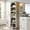 Cream, variant on SinCiDo Tall Arched Bathroom Storage Cabinet with Adjustable Shelves, 5-Tier Bathroom Cabinet for Bathroom, Kitchen, Living Room, Natural