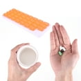 thumbnail image 4 of Unique Bargains Lightweight 31 Grids Keyboard Style Pill Dispenser Orange, 4 of 6