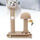 thumbnail image 5 of Poste Rascador Para Gatos, Tablero De Densidad, Muebles De Protección Interactivos, Poste Rascador De Torre Para Gatos Con Juguete De Pelota Para Interiores, 5 of 7