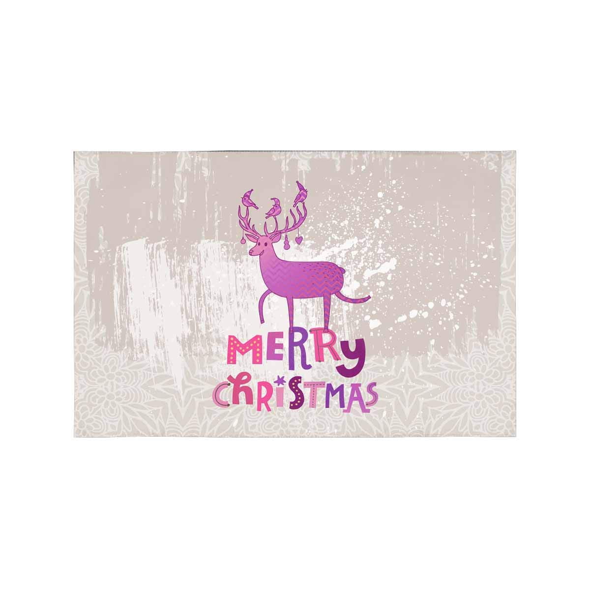 Mkhert Stylish Merry Christmas In Modern Violet Colors With Deer