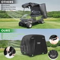 thumbnail image 3 of Funda para carrito de golf para 2, 4 o 2 pasajeros, impermeable, 10 litros, color negro, 3 of 7
