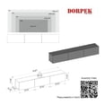 thumbnail image 6 of DORPEK, Floating Tv Stand for TVs up to 78", Entertainment Center with 3 Storage Cabinets, Picasso Tv Stand Sencron Black, Modern Wall Mounted Tv Unit, 1 Package, 6 of 6