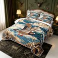 thumbnail image 3 of Manfei Green Billed Waterfowl Print Quilt Full,Farmhouse Wild Duck Full Bedspread Sets,3-Piece,1 Coverlet and 2 Pillowcases, 3 of 7