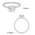 thumbnail image 5 of 14K White Gold Round Lab Grown Diamond Cathedral Solitaire Engagement Ring - 1.50 Carat (Ring Size: 5.5), 5 of 5