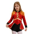 thumbnail image 3 of YONGHS Combinaison de Cirque pour Filles Halloween Enfants Manches Longues Sequins Justaucorps Robe Danse Rouge 6, 3 of 7