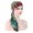 Green, variant on Herrnalise New Soft Ruffle Scarf Women Chemo Hat Turban Bandana Scarf