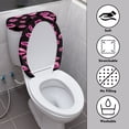 thumbnail image 3 of HELLHERO Toilet Cover Set 2-Piece Washable and Reusable Soft Toilet Seat Cover Adjustable, 3 of 8
