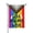 color 5, variant on Pride Garden Flag, Kindness Peace Equality Love Inclusion Hope Diversity Garden Flag Spring Summer Yard Lawn Outdoor Decorative