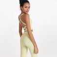 thumbnail image 4 of Strappy Yoga Sports Bras for Women Padded Criss-Cross Back Tank Tops, 4 of 5
