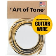 The Art Of Tone Gavitt Cloth Wire, 22 Gauge Guitar Wire, Pushback Wire for Electric Guitar Upgrades Kits, and Wiring Harness, 22awg 7-Strand Pre-tinned Copper Wire 10ft of Each Black/White/Yellow 10 ft Black White Yellow