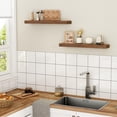 thumbnail image 7 of Jouetondream 31X7 2PCS Floating Shelves, Wood Floating Shelves for Wall, Storage Shelves for Living Room Kitchen Bathroom,Oak, 7 of 7