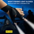 thumbnail image 1 of 2pcs Finger Gloves with LED Light Flashlight Tools Outdoor Gear Rescue Torch Fishing, 1 of 11