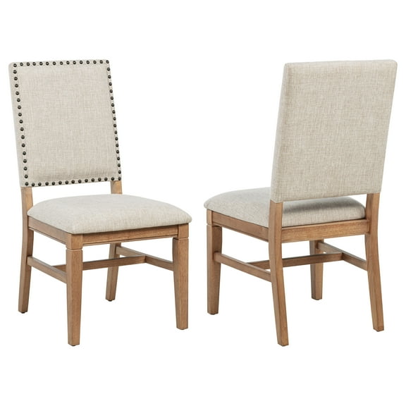 Middleton Upholstered Dining Side Chair Beige (Set of 2)