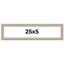 25x5 IN Frame Grey Solid Wood Picture Frame Width 1 Inches | Interior Frame Depth 0.5 Inches |