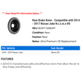 thumbnail image 2 of Rear Brake Rotor - Compatible with 2014 - 2017 Nissan Juke N.i.s.m.o RS 2015 2016, 2 of 2