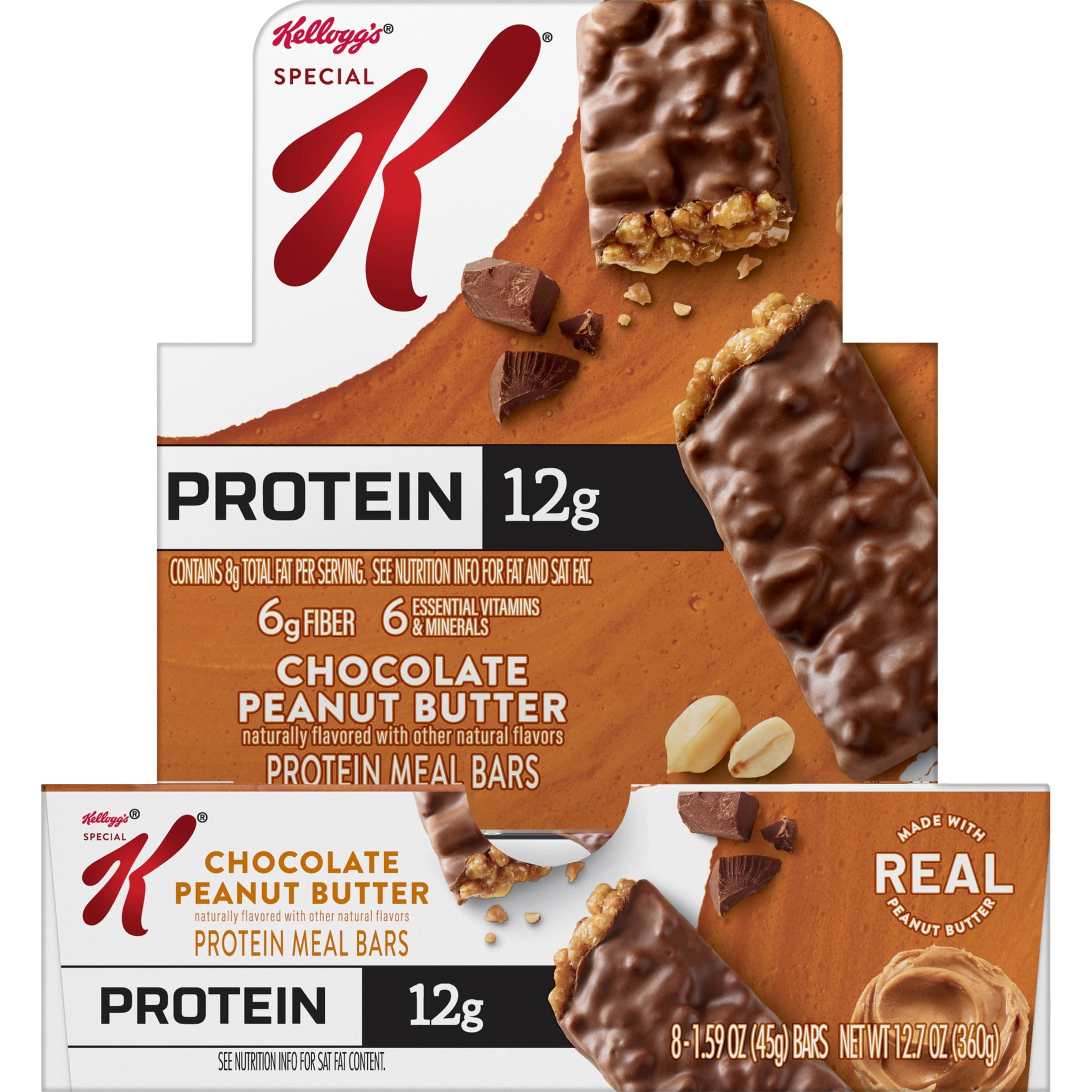 Special K Bar, Chocolate Peanut Butter Protein Bars, 8 Count