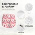 thumbnail image 4 of Balery Summer Flamingo Pantalones cortos deportivos para mujer con forro y dos bolsillos, elásticos, para entrenamiento, gimnasio, yoga-X-Large, 4 of 7
