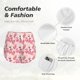 thumbnail image 4 of Balery Summer Flamingo Pantalones cortos deportivos para mujer con forro y dos bolsillos, elásticos, para entrenamiento, gimnasio, yoga-Medium, 4 of 7