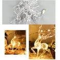 thumbnail image 4 of Christmas Reindeer Lights Led String Lights Led Fairy Lights Christmas Led String Lights Christmas Indoor Reindeer Lights Decorations 10 LED Warm White String Lights USB Battery, 4 of 8