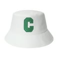 thumbnail image 1 of Bucket Hat Folding Sun Protection Cotton Letter Embroidery Women Travel Beach Hat for Dating, 1 of 8